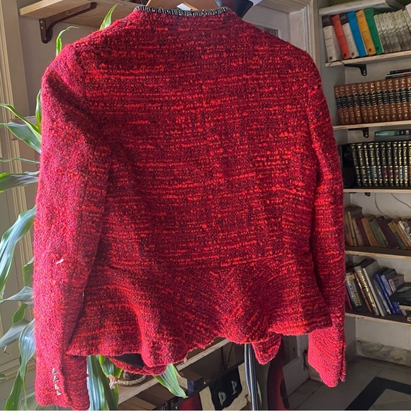 Zara Bead Embellished Peplum Jacket - Picture 5 of 12